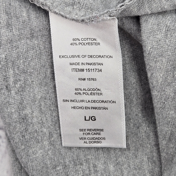 Champion Gray Men's T-Shirt SIZE:LARGE - Picture 7 of 9